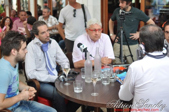 Gérard Baud, au centre de ce cliché, lors de l'émission Jeunes Talents TV où Adrien SANCHEZ INFANTE réalisait les Coulisses de l'émission. Photo : Adrien SANCHEZ INFANTE